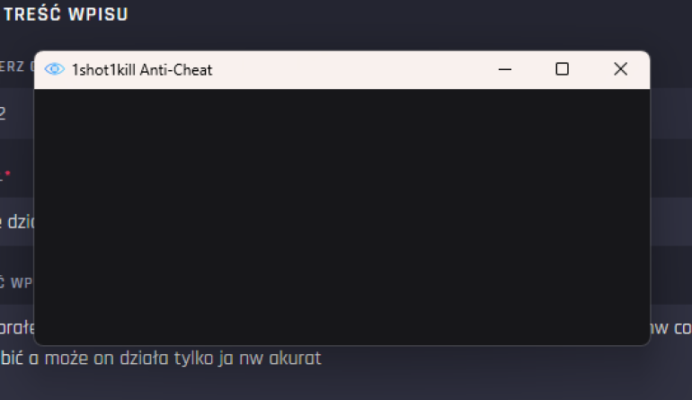 Nie działa anty cheat