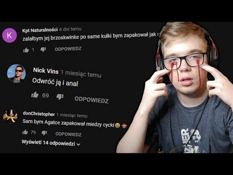 NAJOBRZYDLIWSZE KOMENTARZE NA YOUTUBE