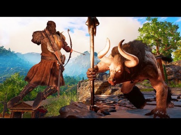 CZŁOWIEK vs MINOTAUR (Assassin's Creed Odyssey)