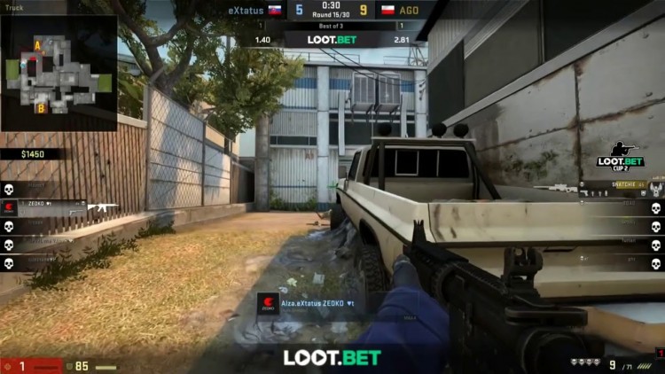ZEDKO insane 1v5 clutch 1hp eXtatus vs AGO Gaming