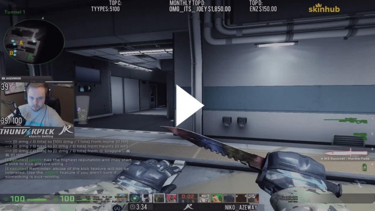 JASONR UNLUCKY game with AWP