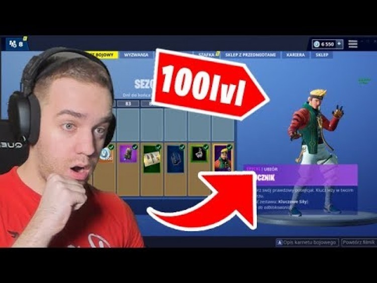 8 SEZON! KUPIŁEM CAŁY KARNET BOJOWY! (100% BATTLE PASS) - Fortnite Battle Royale