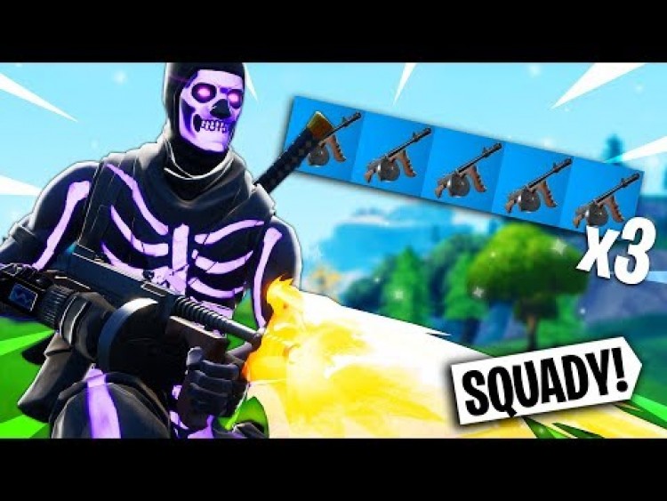 ???? CAŁY SQUAD TYLKO "TOMMY GUN" CHALLENGE w Fortnite!