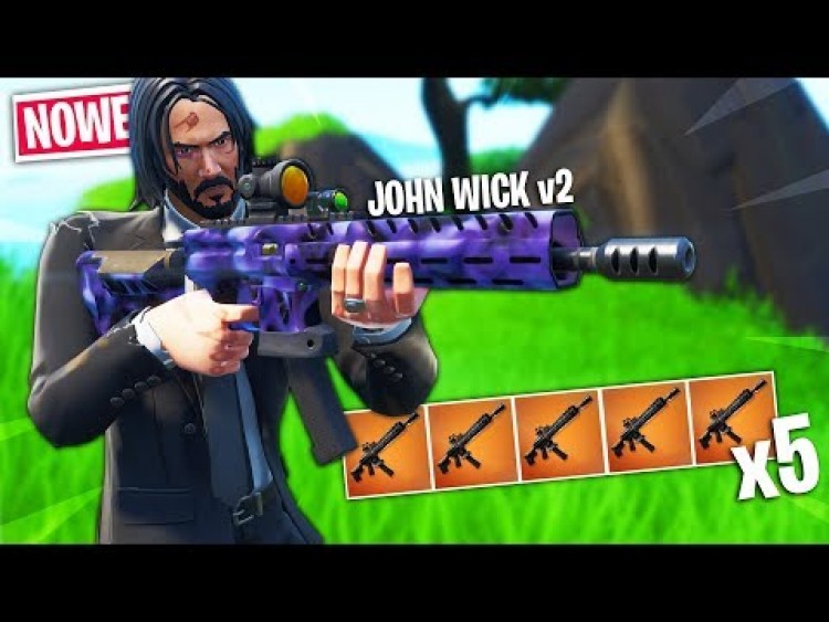 ???? 5 NOWYCH KARABINÓW! "JOHN WICK" CHALLENGE w Fortnite!