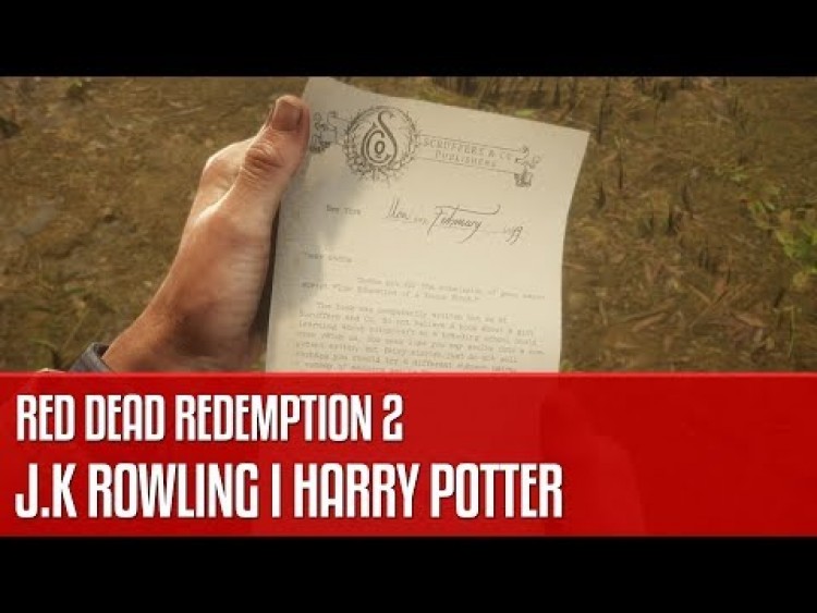 Red Dead Redemption 2 - J.K. Rowling i Harry Potter (easter egg)