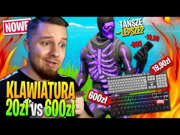 Gram KLAWIATURĄ za 20zł vs 600zł w Fortnite ... (byłem w SZOKU!)