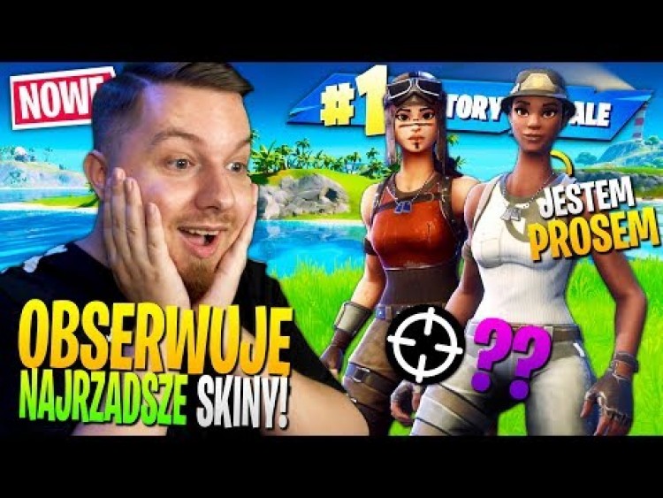 OBSERWUJĘ squad z NAJRZADSZYMI skinami w Fortnite ... (są niesamowite!)