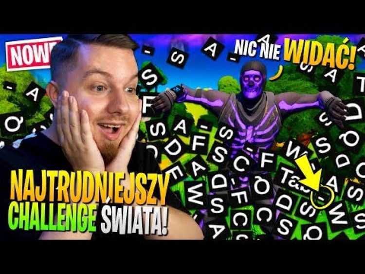 SPADAJĄCE litery = NAJTRUDNIEJSZY Challenge w Fortnite ... (niemożliwe!)