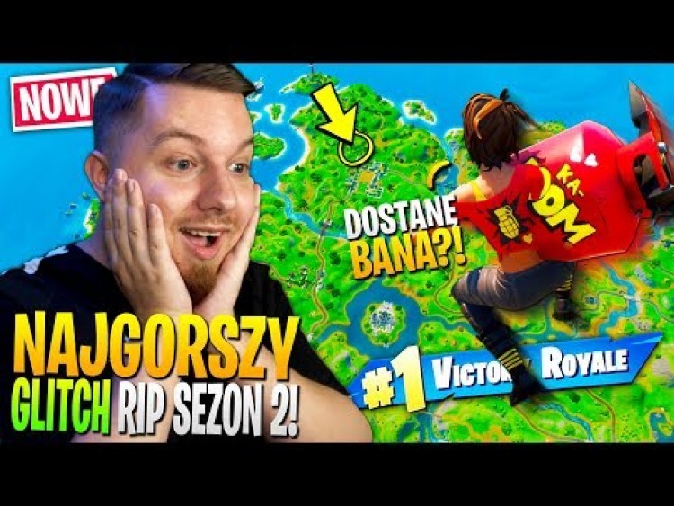 Latający GLITCH popsuł SEZON 2 w Fortnite ... (najgorszy błąd!)