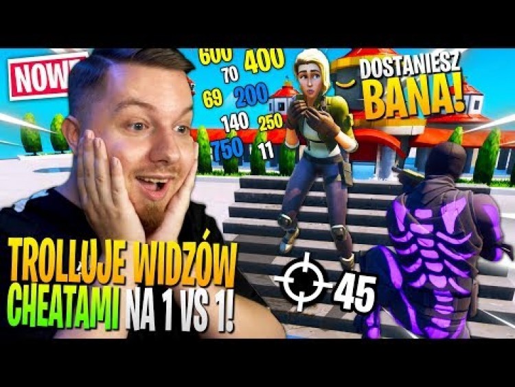 Trolluję WIDZÓW używając CHEATÓW w Fortnite ... (dostanę BANA?)