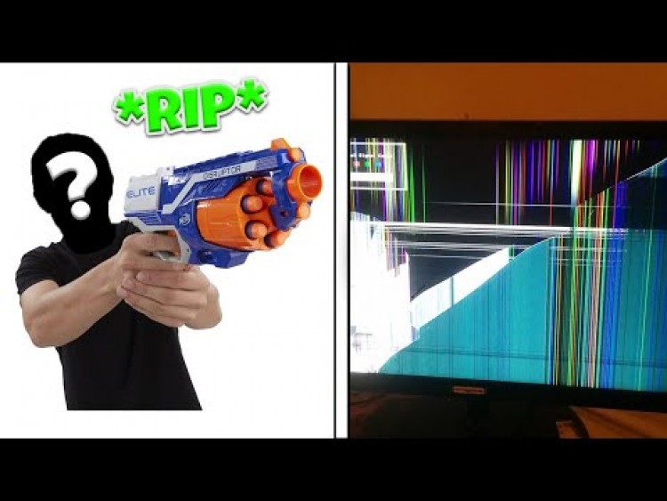 ROZWALIŁ MONITOR PODCZAS LIVE *PISTOLET NERF* | TYPOWY FORTNITE