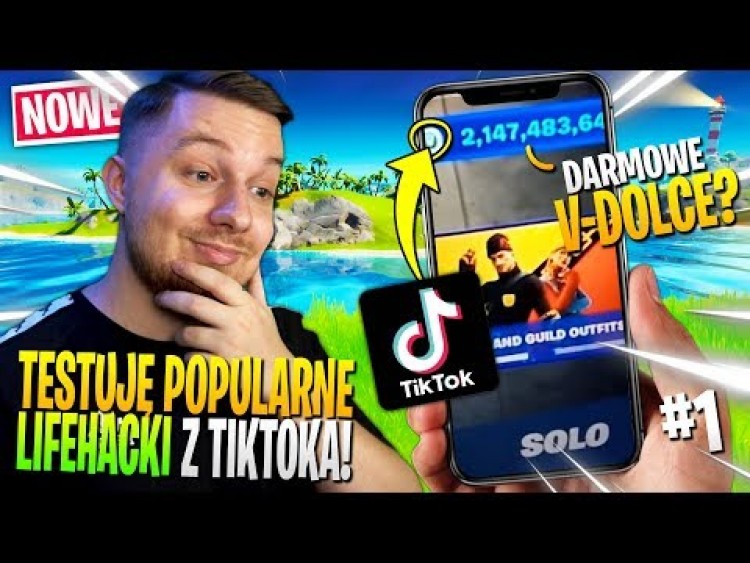 TESTUJĘ popularne LIFEHACKI z TIKTOKA w Fortnite ... (darmowe V-DOLCE?!)