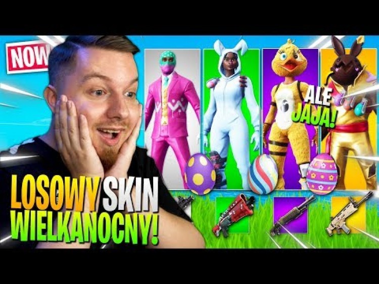 Losowy WIELKANOCNY skin challenge w Fortnite ... (niezłe JAJA!)