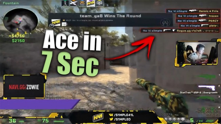 TOP 5 - SIMPLE INHUMAN ACES | CS:GO