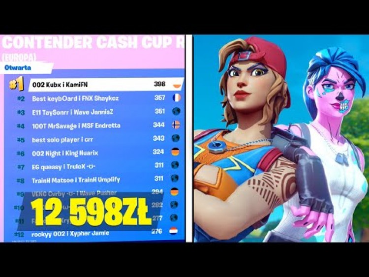 POLACY Z 1 MIEJSCEM NA CASH CUP, ZGARNIAJĄ 12 598 ZŁ | TYPOWY FORTNITE