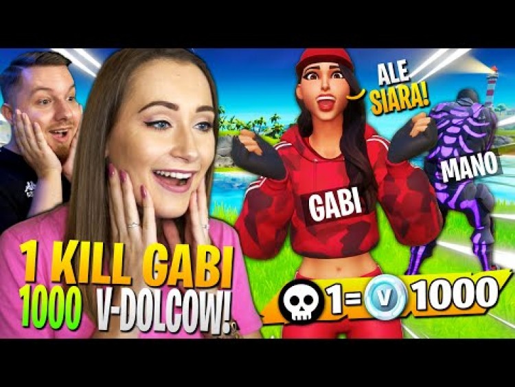 1 KILL = 1000 V-Dolców z DZIEWCZYNĄ w Fortnite ... (mega SZOK!)