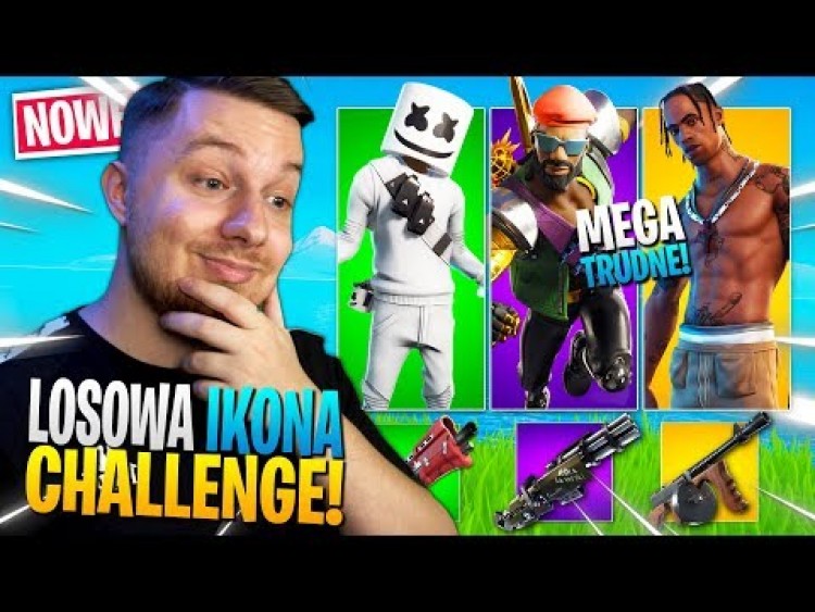 LOSOWY skin IKON challenge w Fortnite ... (super SZCZĘŚCIE!)