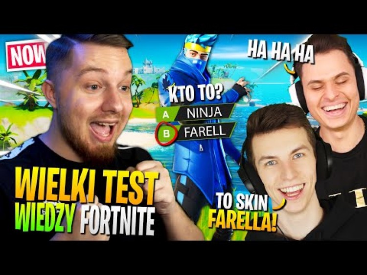 Zrobiłem YOUTUBEROM wielki TEST wiedzy o Fortnite ... (Farell vs Sitr0x)