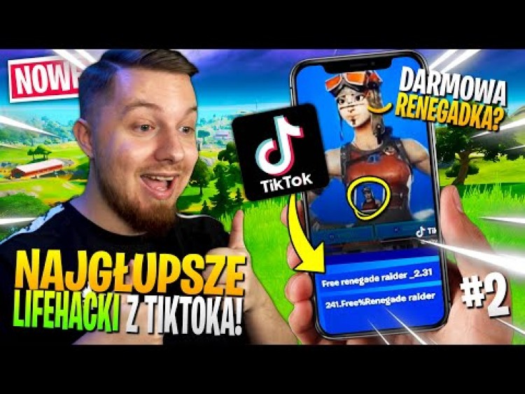 TESTUJĘ popularne LIFEHACKI z TIKTOKA w Fortnite 2 ... (darmowa RENEGADKA?)