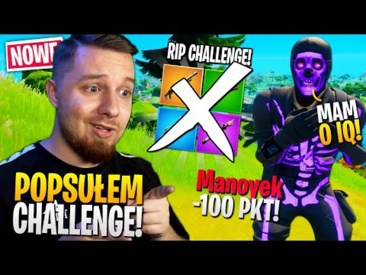 Zrobiłem MEGA FAIL w challengu - LIGA STREAMERÓW w Fortnite ... (mam 0 IQ!)