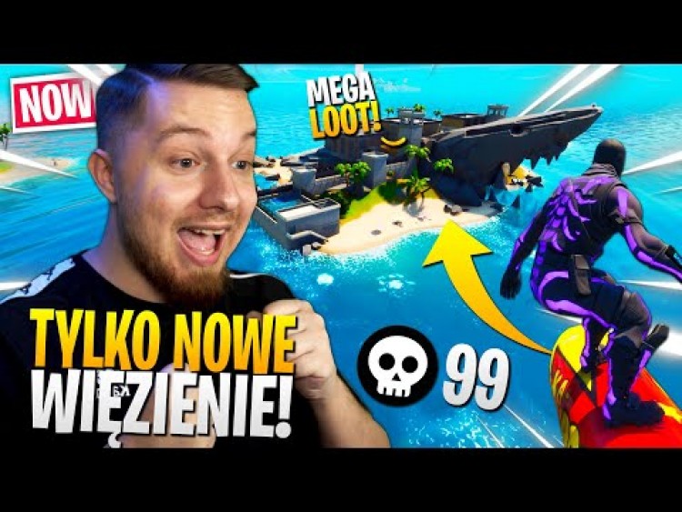 Tylko nowe WIĘZIENIE challenge w Fortnite ... (najlepszy LOOT?)