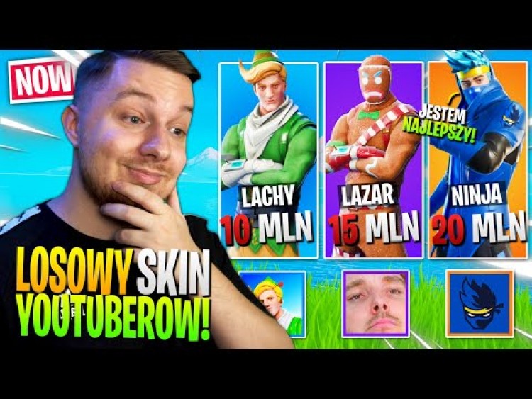 Losowy YOUTUBER challenge w Fortnite ... (suby = SKILL?)