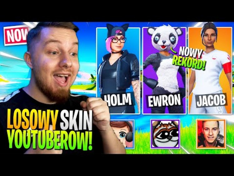 Losowy POLSKI YOUTUBER challenge w Fortnite ... (rekord WINÓW!)