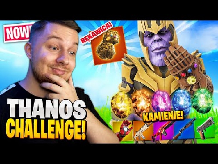 THANOS i kamienie NIESKOŃCZONOŚCI w Fortnite ... (szalony CHALLENGE!)