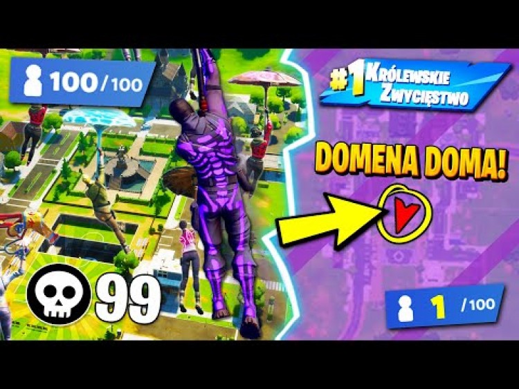 100 WIDZÓW tylko na DOMENĘ DOOMA w Fortnite ... (mega EMOCJE!)