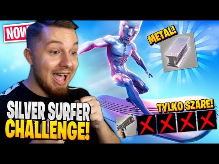 Potężny SILVER SURFER challenge w Fortnite ... (mega MOCNE!)