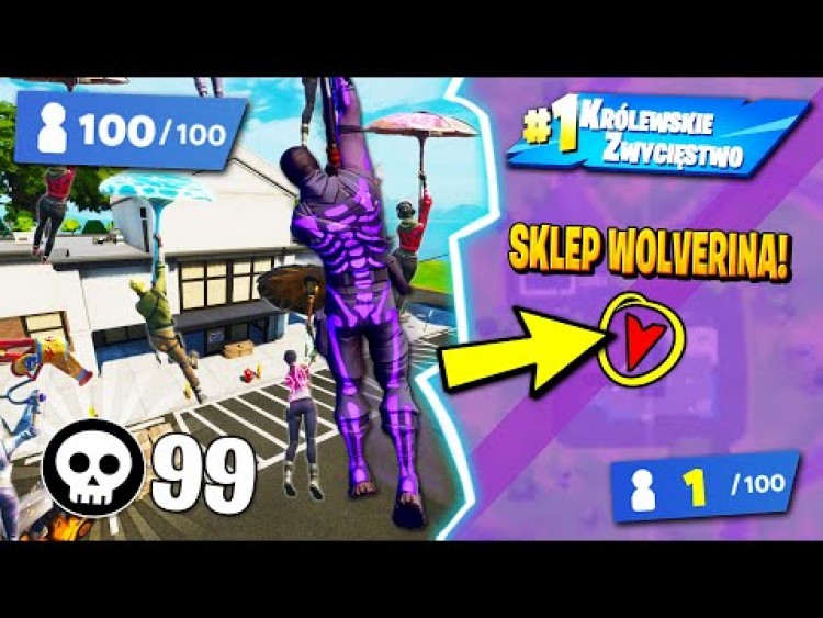 100 WIDZÓW tylko na NOWĄ miejscówkę WOLVERINA w Fortnite ... (mega DYMY!)