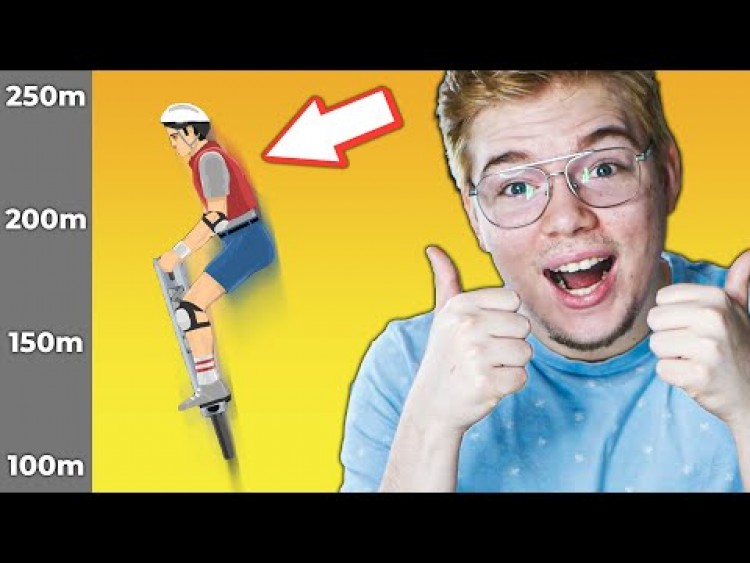 POBIŁEM REKORD! NAJWYŻSZY SKOK NA POGO w HAPPY WHEELS