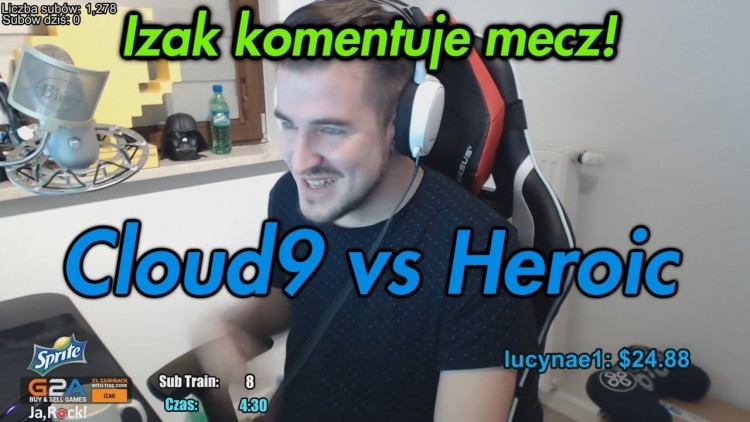 IZAK WRACA DO KOMENTOWANIA? MECZ CLOUD 9 VS HEROIC!
