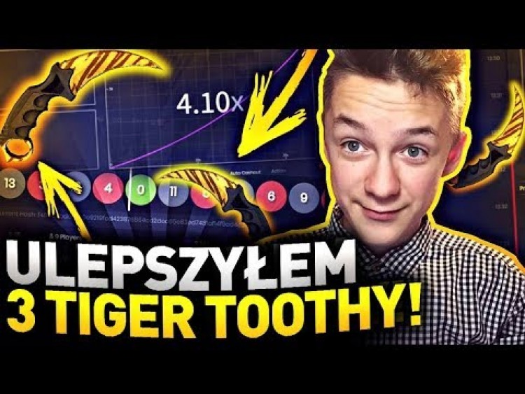 ULEPSZYŁEM 3 TIGER TOOTHY !! - KOŁO FORTUNY NA WTFSKINS.COM