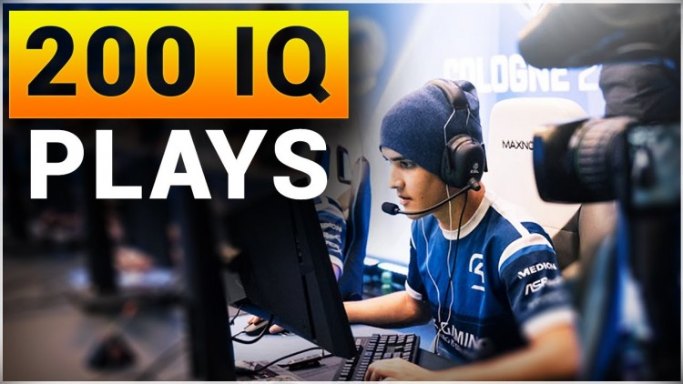 CS:GO - PRO PLAYERS TOP 10 200 IQ PLAYS (Smart plays!)