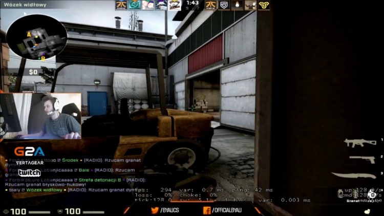 byali Stream Oddshoty #6 byali gra lewą ręką w CS:GO