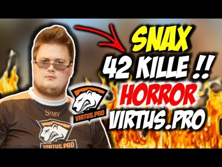 SNAX 42 KILLE + FAIL !!! HORROR VIRTUS.PRO, SNAX CLUTCH 1vs3 - CSGO BEST MOMENTS