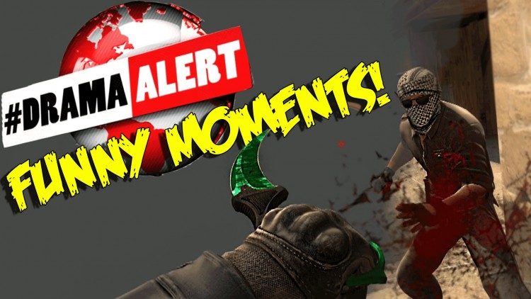 CS:GO FUNNY MOMENTS - DRAMA ALERT AZZY CHEATS & MORE
