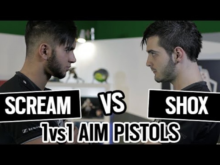 SHOX vs SCREAM 1vs1 AIM PISTOLS CSGO [ENGLISH SUB]