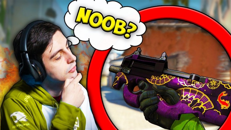 CS:GO - When PRO PLAYERS use NOOB GUNS 2!!
