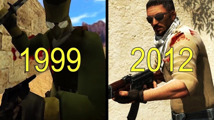 Evolution of Counter Strike 1999-2012