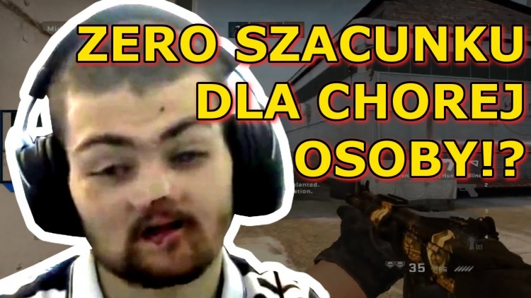 NIEPEŁNOSPRAWNY GRACZ CS:GO WYRZUCONY Z MECZU Z POWODU CHOROBY??? - Lo0p | MCLisu