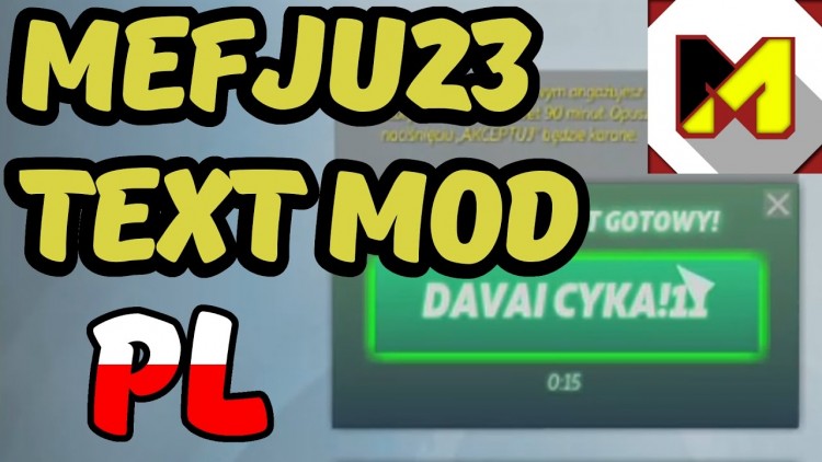 CS:GO | Mefju23 Text mod [PL]