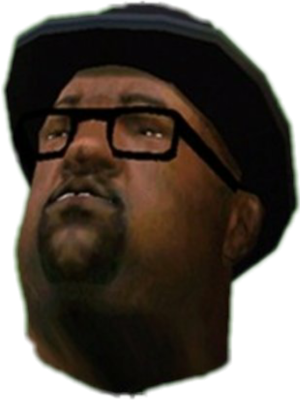 Gracz komputerowy - barman Carl Johnson